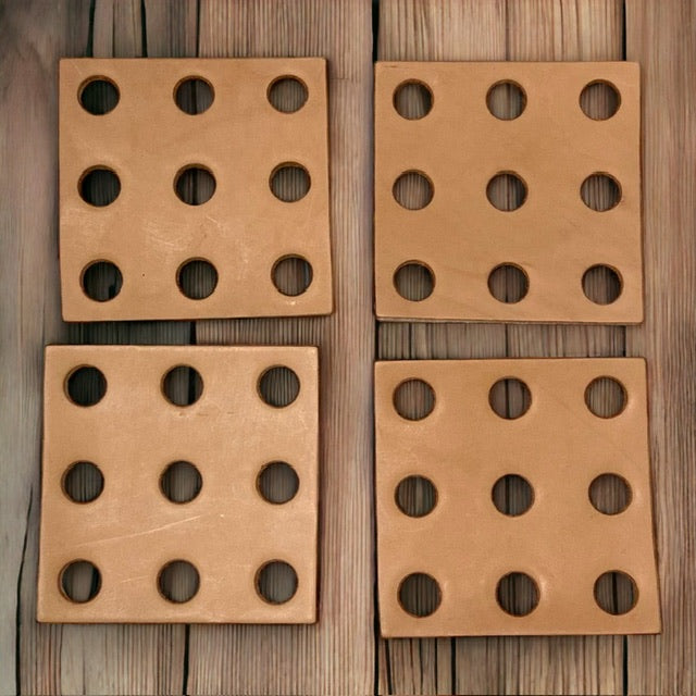 Leren vierkantjes 10 x 10 cm - Parrot and Bird Supplies