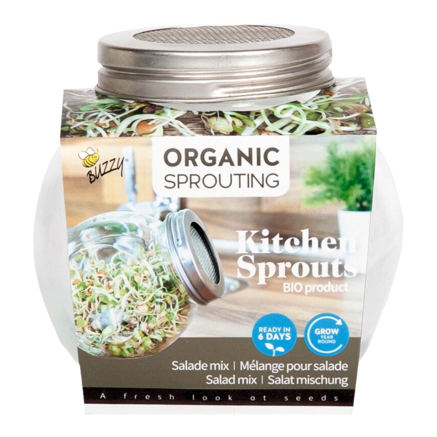 Organic Sprouting pot Salademix - Parrot and Bird Supplies